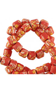 Polymer beads 6mm - Red